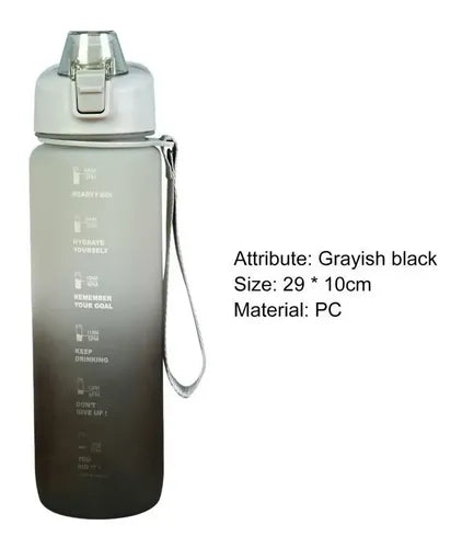 Botella De Agua Con Medidor Motivacional 1000 Ml