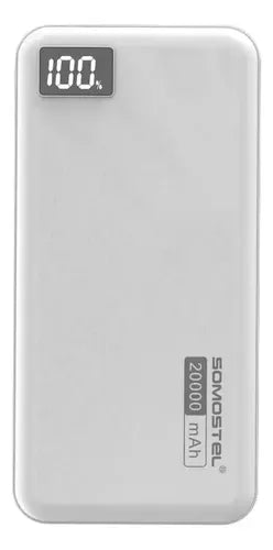 Batería Externa Somosted Portátil 20000 Mah Carga Rápida Usb-c Negro Y Blanco
