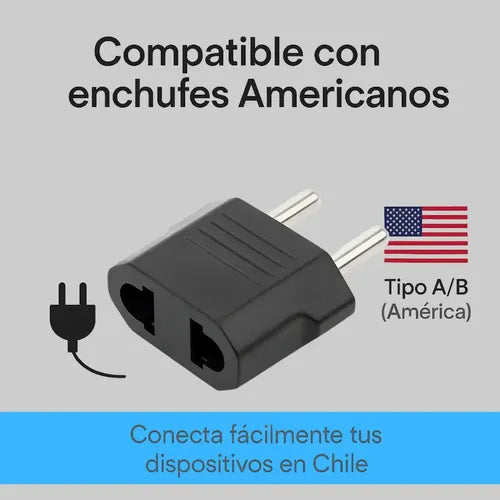 Pack 10 Adaptadores Enchufe Universal Europeo Americano