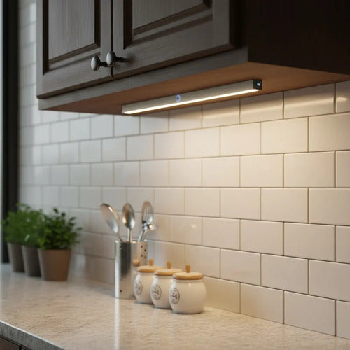 Barra Luz Led Con Sensor Movimiento 15cm Intelligent Light Amarillo