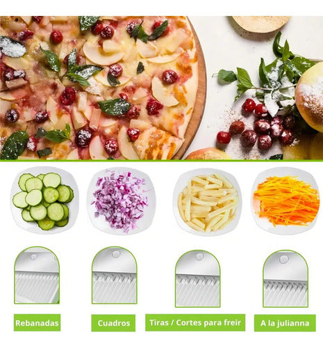 Mandolina Rebanador Cortador De Verduras Vegetales Y Frutas