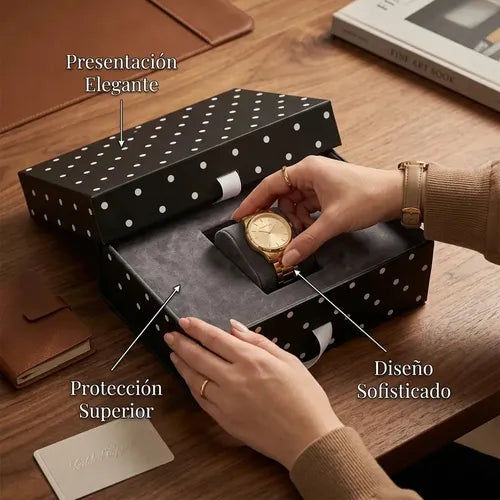 Caja De Tapa Premium Tapa Dura Gift Box Color Negro Puntas Blancos M