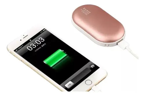 Calentador De Manos Portátil Recargable + Batería Externa