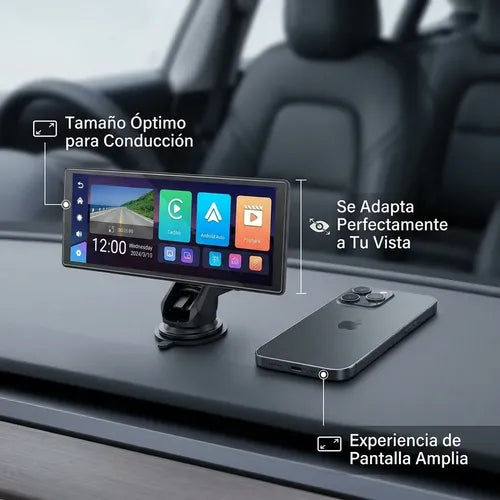Pantalla Tactil Auto 10.26 Smart Radio Carplay Android Ios Negro
