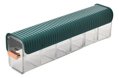 Caja Organizadora De Almacenamiento Acrílicos Autoadhesivos Verde Oscuro Lisa