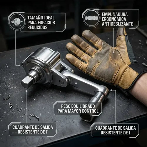 Llave Multiplicadora De Par Multiplicador De Torque 68 Nm Plateado