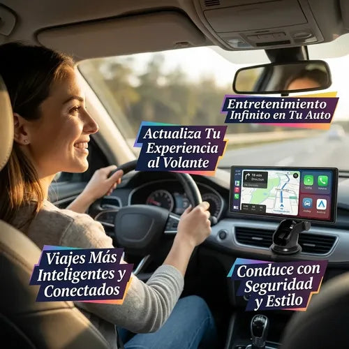 Pantalla Tactil Auto 10.26 Smart Radio Carplay Android Ios Negro