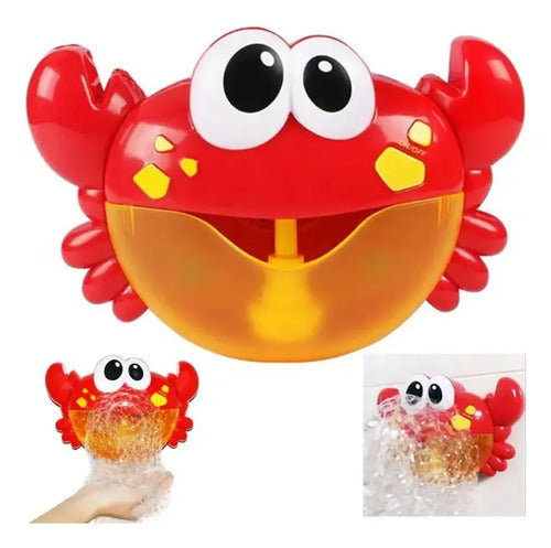 Juguete Cangrejo Burbujas De Baño Tina Para Bebes Ducha Bañera