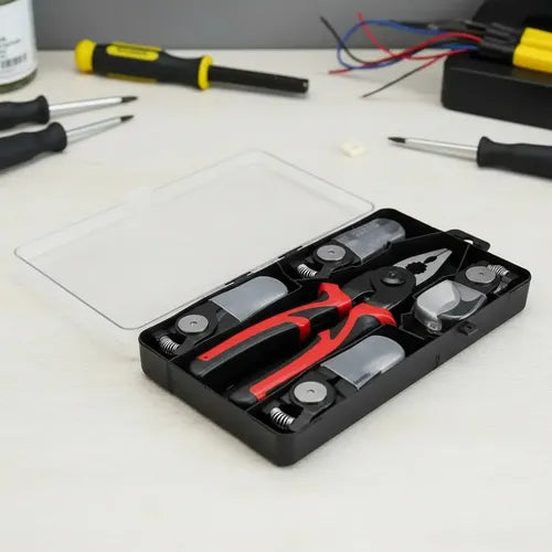 Kit Alicates 5 En 1 Cabezal Intercambiable Multiusos