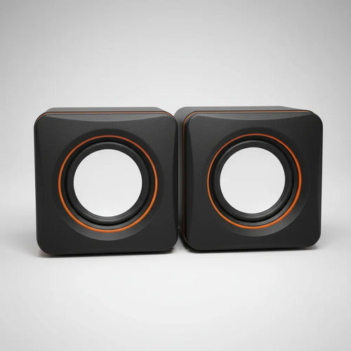 Set Parlantes Para Pc Notebook 2.0 Pc Salida 3.5mm Negro