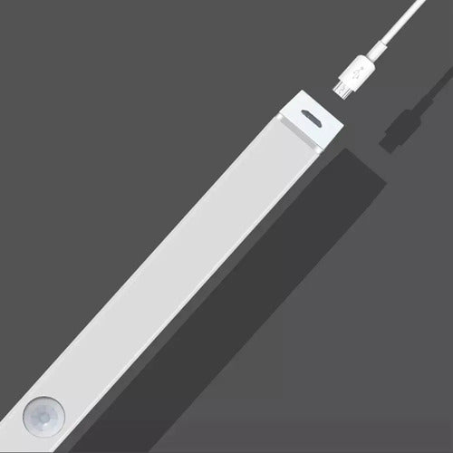 Barra Luz Led Con Sensor Movimiento Magnética 21 Cms Blanco