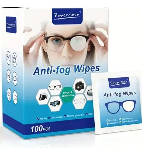 Paños Antiempañante Anti Fog Lentes Pack X 100 Blanco