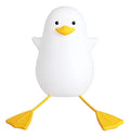 Lampara De Noche Usb Lampara Pato Colores Sensor Tactil Blanco Silicona