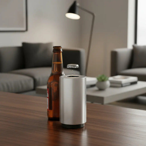 Destapador Cerveza Automatico Abridor Botella Acero