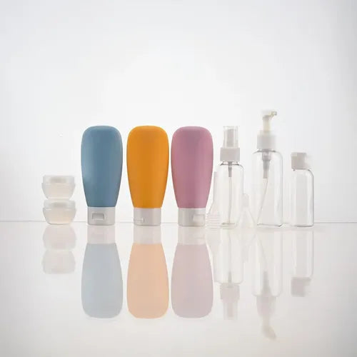 Set Kit De Envases Vacíos Para Viaje Dispensador Líquidos