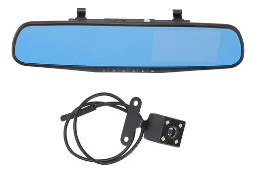 Cámara Retrovisor Full Hd 1080p Espejo Pantalla Lcd 4.3in Ángulo 170°