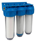 Filtro Agua Triple Antisaro Ablandador Polifosfato 3 Etapas Azul