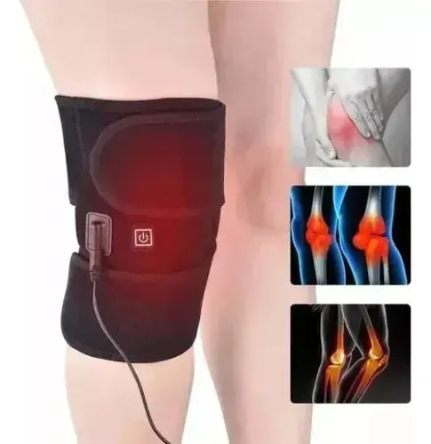 Rodillera Térmica Para Tratamiento Calor Alivia El Dolor Negro Ajustable