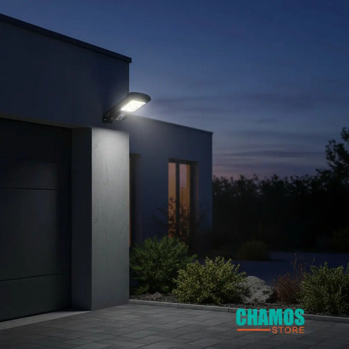 Pack 4 Foco Solar Led Exterior Con Sensor De Movimiento Ip65 Negro