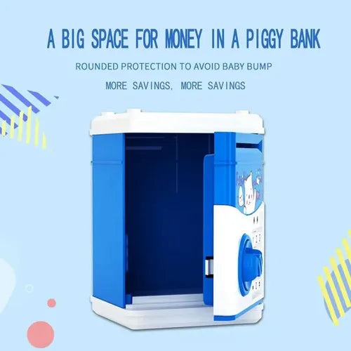 Alcancía Mini Caja Fuerte De Ahorro Automática Con Diseño