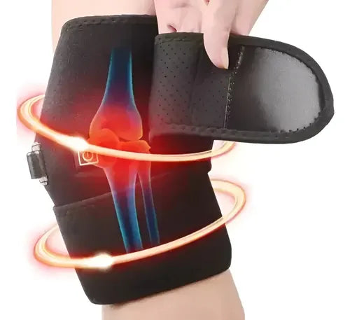 Rodillera Térmica Para Tratamiento Calor Alivia El Dolor Negro Ajustable