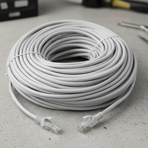 Cable De Red 30 Metros Cat6e Rj45 4par Interior Armado 24awg