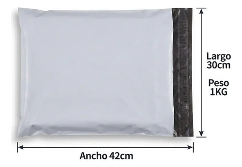 Pack 100 Bolsas Embalaje 60x75cm Courier Sobre Autoadhesivo Blanco 60x75