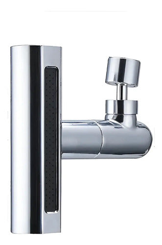 Extensor De Grifo Giratorio De 360° 4 En 1 Anti Salpicaduras Plateado Brillante