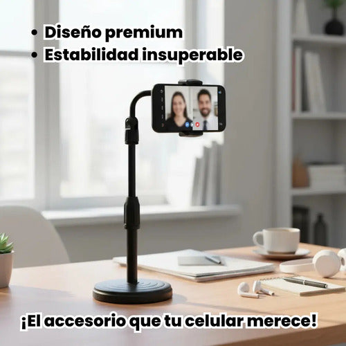 Soporte Con Base Alto Para Celulares Sobremesa O Escritorio