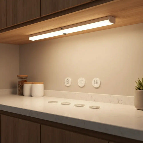 Barra Luz Led Con Sensor Movimiento 21cm Intelligent Light Amarillo