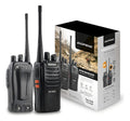 Pack X2 Radio Transmisor Baofeng 6km Can Sos Negro