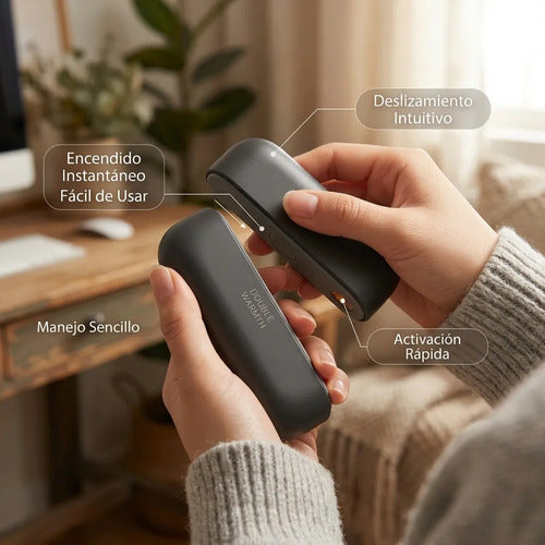 Calentador De Manos Magnético Portátil 2 En 1 Recargable Usb Negro Calentador Magnético