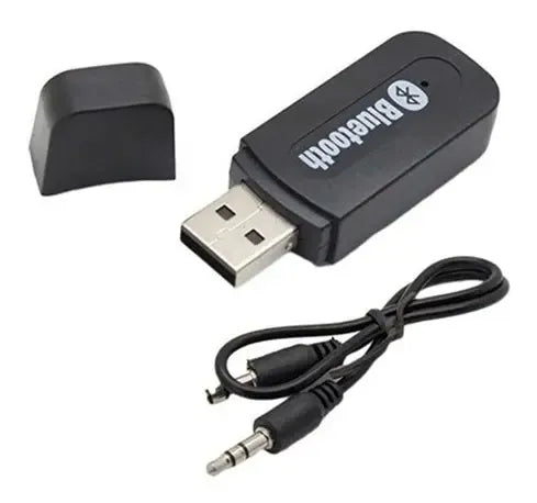 Receptor De Audio Bluetooth Usb Para Auto Radios Y Equipo Negro