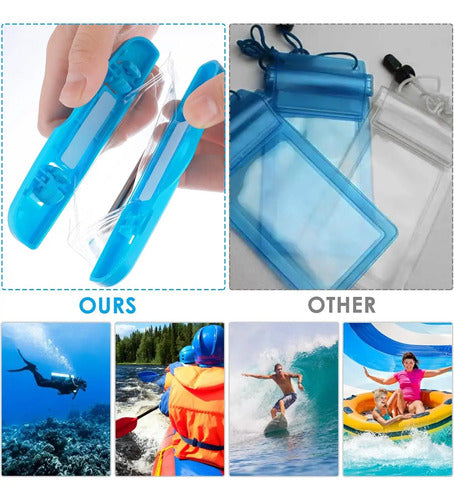 Pack X4 Funda Protectora Celular Impermeable Sumergible Variado Lisa