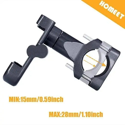 Soporte Bicicleta Teléfono 360° Universal Antideslizante Negro