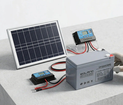 Batería Ciclo Profundo Gel Recargable 12v 12ah Eoland Ups Sistemas Seguridad Emergencia Juguetes Luces Herramientas Energía Continua