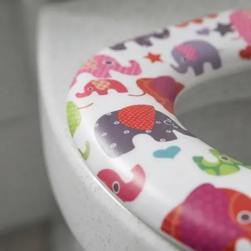 Tapa Baño Niño Adaptador Wc Acolchado Infantil Multicolor Rosa Chicle Animales