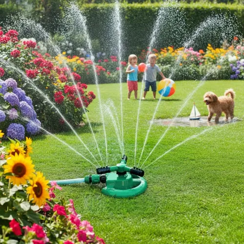 Pack X4 Aspersor Jardin Riego Regadores Automatico Riego 360