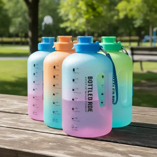 Botella Deportiva Con Asa De 2 Lt Con Indicador De Medida
