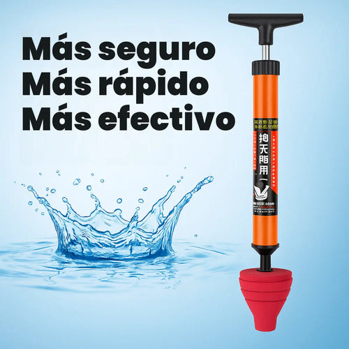 Sopapo Destapador De Cañerías Baños Alta Presión Drenaje