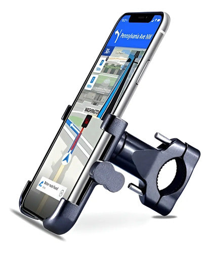Soporte Bicicleta Teléfono 360° Universal Antideslizante Negro