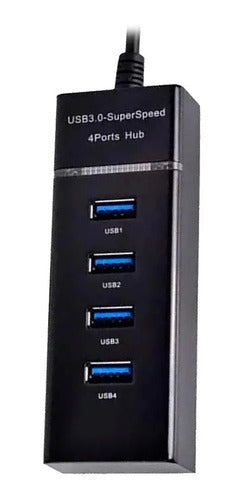Hub Usb 3.0 4 Puertos 5 Gbps Superspeed Led Indicadores Rohs