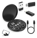 Set Adaptadores 6 En 1 Tipo C + 3 Adaptadores Carga Y Datos Negro