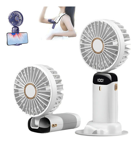 Ventilador Personal Portátil Usb Recargable 5 Velocidades