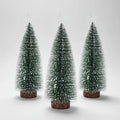 Pack X3 Mini Árbol De Navidad Pascua Decorativo Mesa 15 Cm Verde