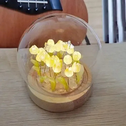 Lámpara Led Decorativa Tulipán Mesa De Noche Espanta Cuco