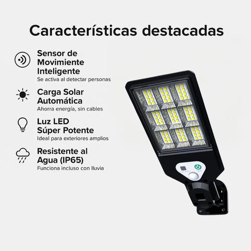 Pack X10 Focos Led Ip65 Exterior Con Sensor Reflector Solar Negro Blanco Neutro