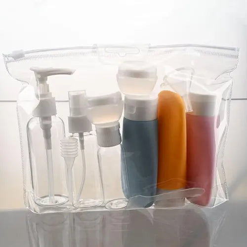 Set Kit De Envases Vacíos Para Viaje Dispensador Líquidos