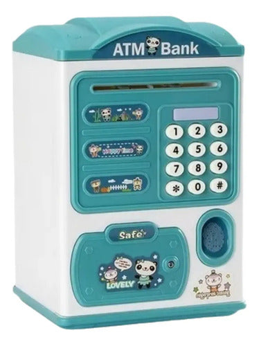 Alcancía De Ahorro Automática Sonido Huella Y Contraseña