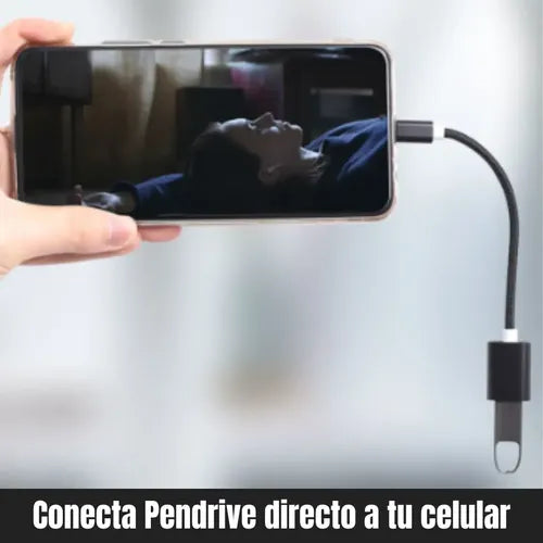 Cable Otg Tipo C De Metal Para Pendrive Mouse Teclado